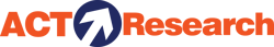 ACT_Research_logo-horizontal orange letters, blue arrow